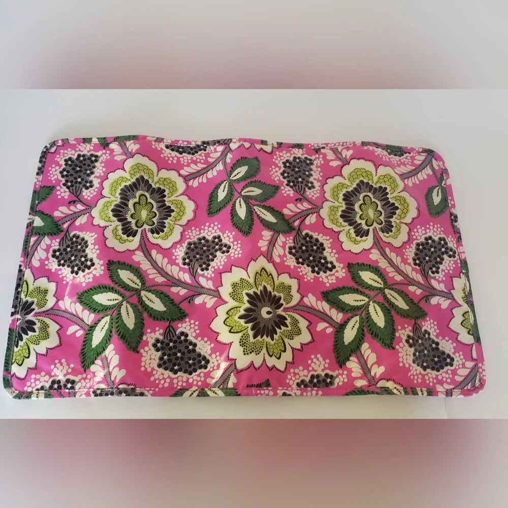 Vera Bradley Priscilla Pink Diaper Bag With Changing Pad